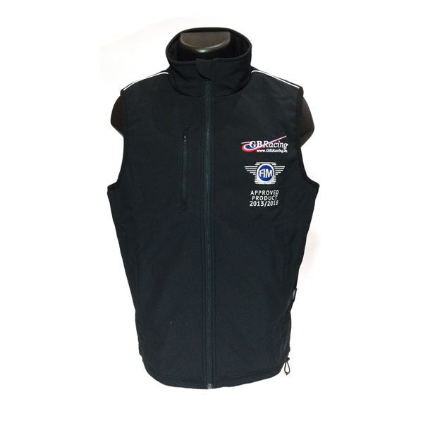 GB RACING Gbracing mens soft shell gilet | black